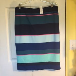 New York & Co Striped Pencil Skirt